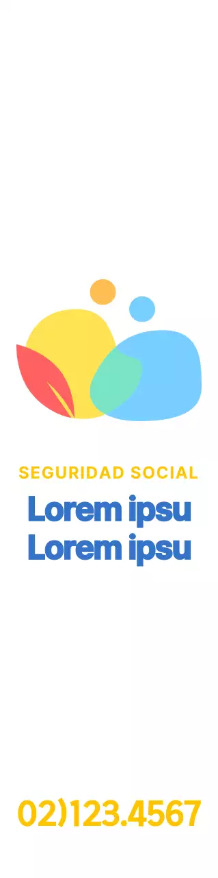 Logotipo redondo, con un sencillo símbolo humano y coloridas combinaciones de colores Promocione y venda su centro asistencial