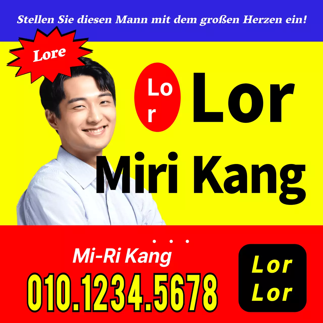 Graduierungsdesign mit frechem Flugblattcharakter