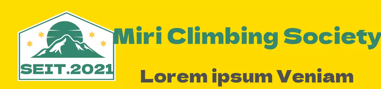 Mitgliedschaft Weste mit gelb weiß grün Berg Illustration Bergsteigen Club-Symbol Logo