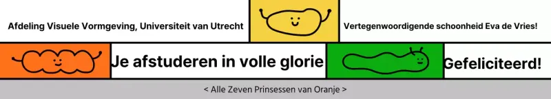 Kleurrijk afstudeerontwerp met leuke lijnillustraties