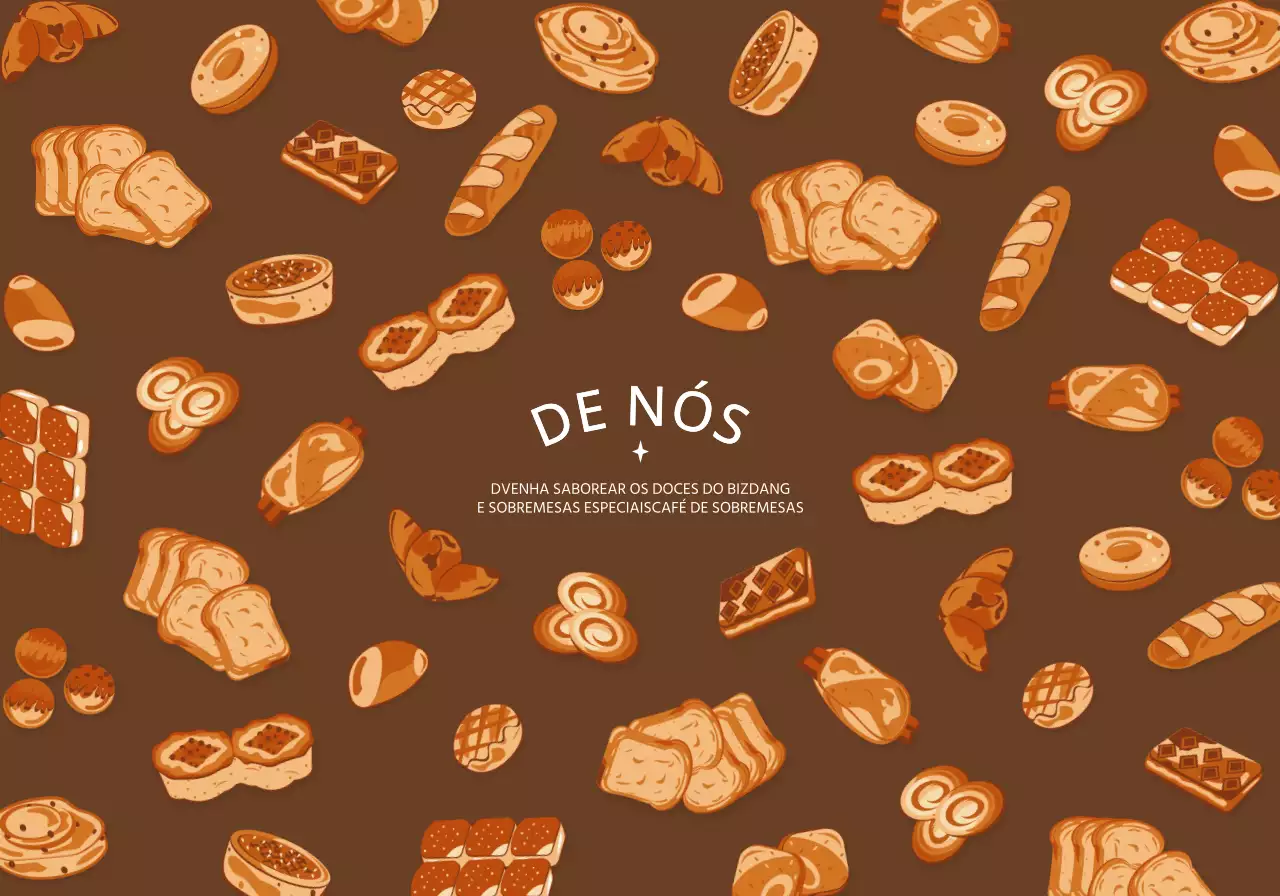 Ilustrações de sobremesas redondas e giras em diferentes cores Estilo de combinação de padrões para artigos personalizados