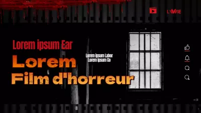 Critiques de films d'horreur surlignées en noir et rouge