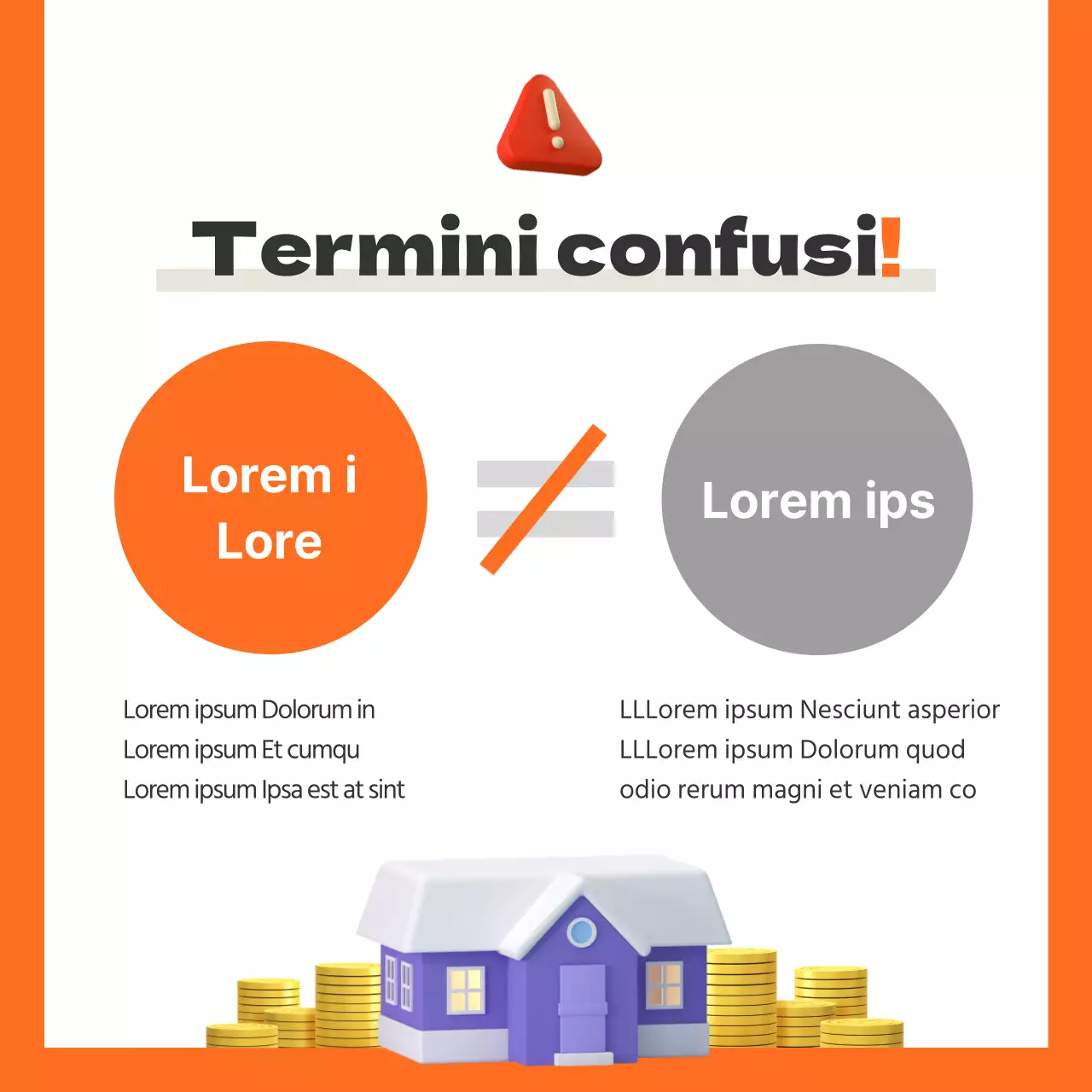 Notizie sulla carta sull'indennità di riparazione a lungo termine della stagione di trasloco autunnale blu-arancio