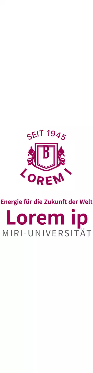 Einfaches Konzept mit einem weinfarbenen Universitätslogo