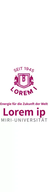 Einfaches Konzept mit einem weinfarbenen Universitätslogo