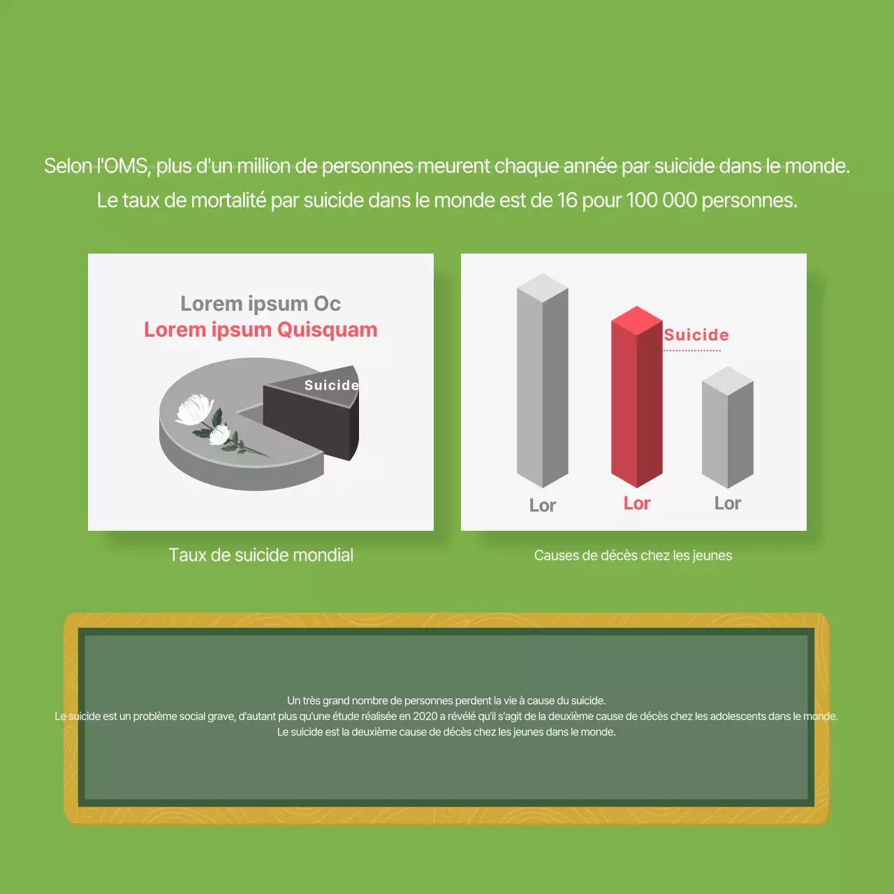 Carte de la Journée mondiale de prévention du suicide de DuclassNews Design