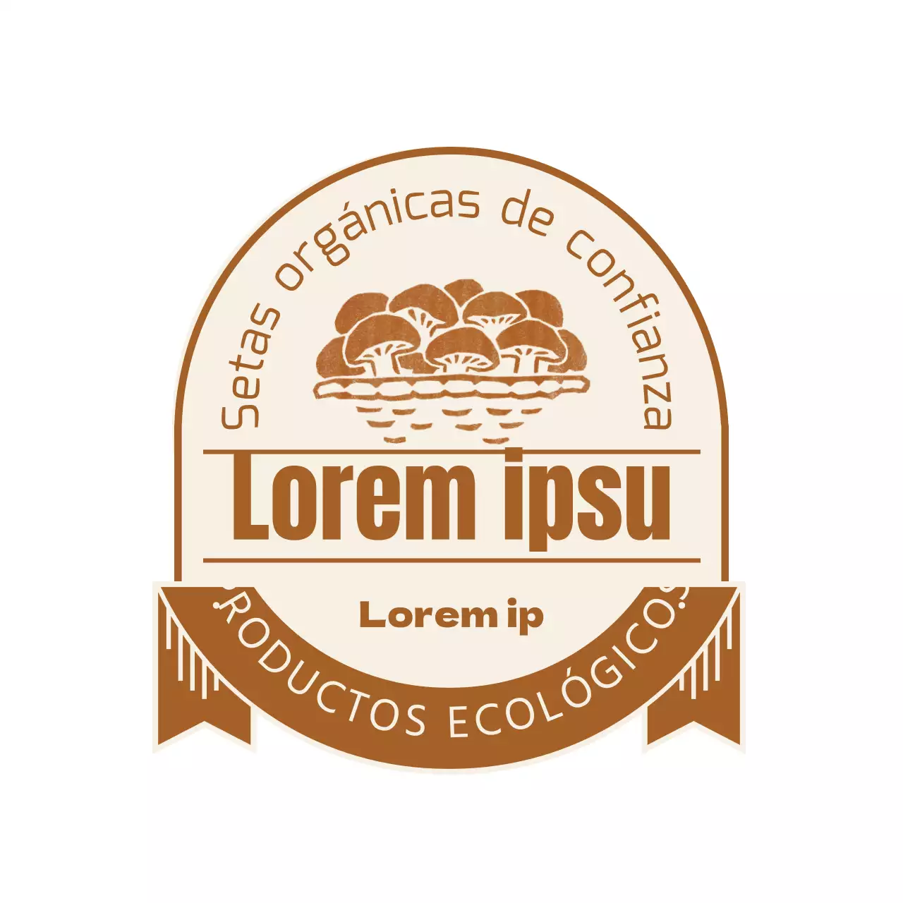 Guía de productos de setas marrones ecológicas