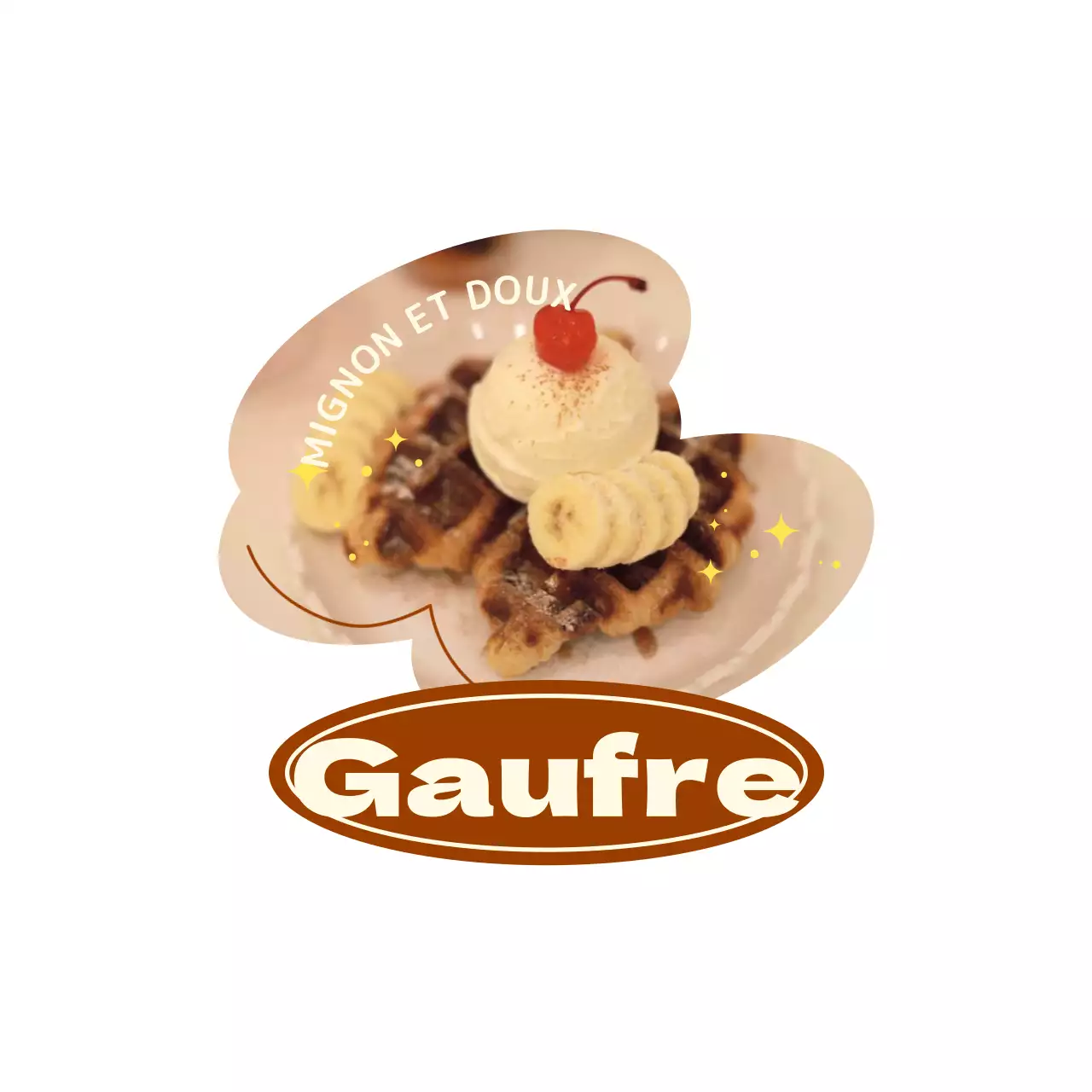 Pour vous guider à travers la carte des desserts avec des concepts mignons et colorés