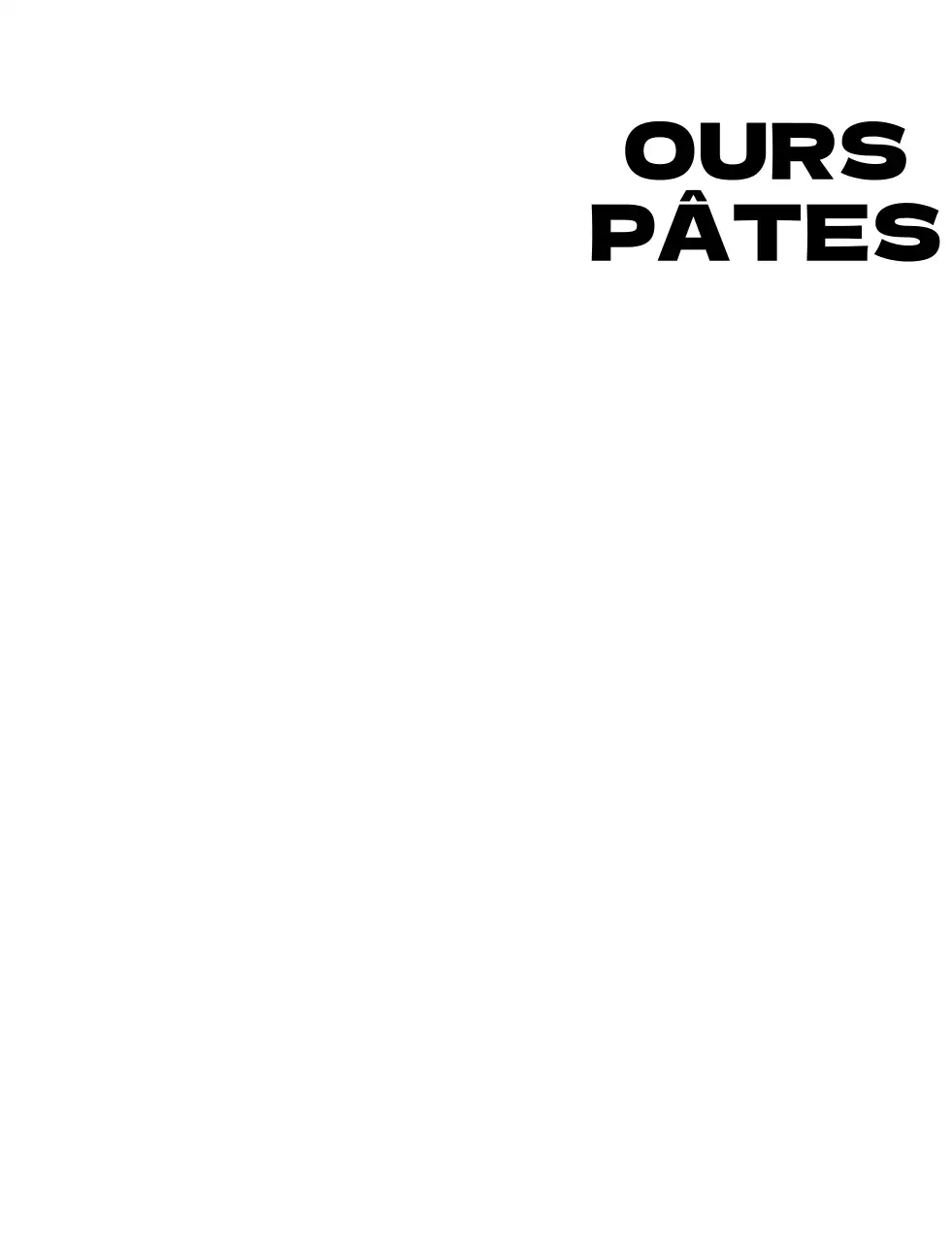 Pour l'information et le service aux pubs, dans le style d'un logo emblématique avec une illustration d'un adorable ourson.