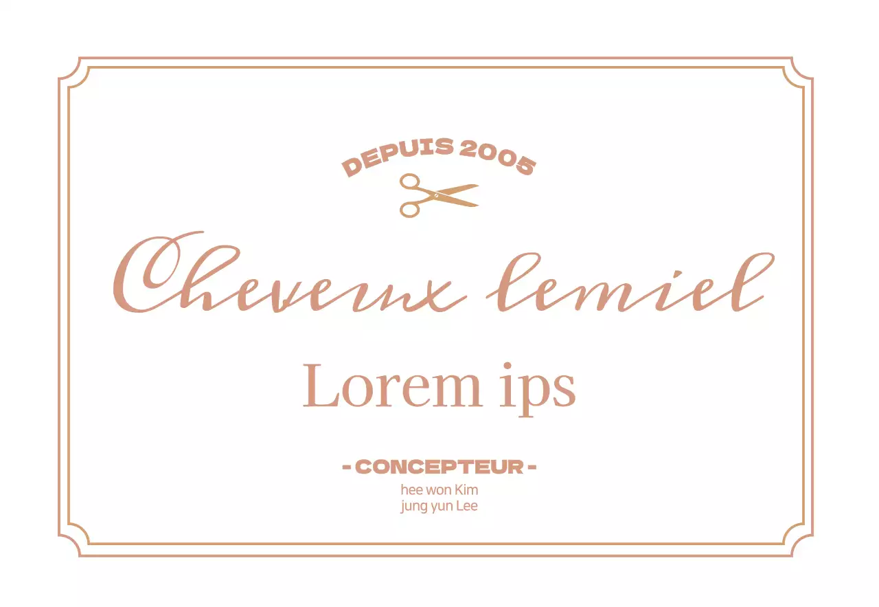 Enseigne de salon de coiffure luxueuse et blanche