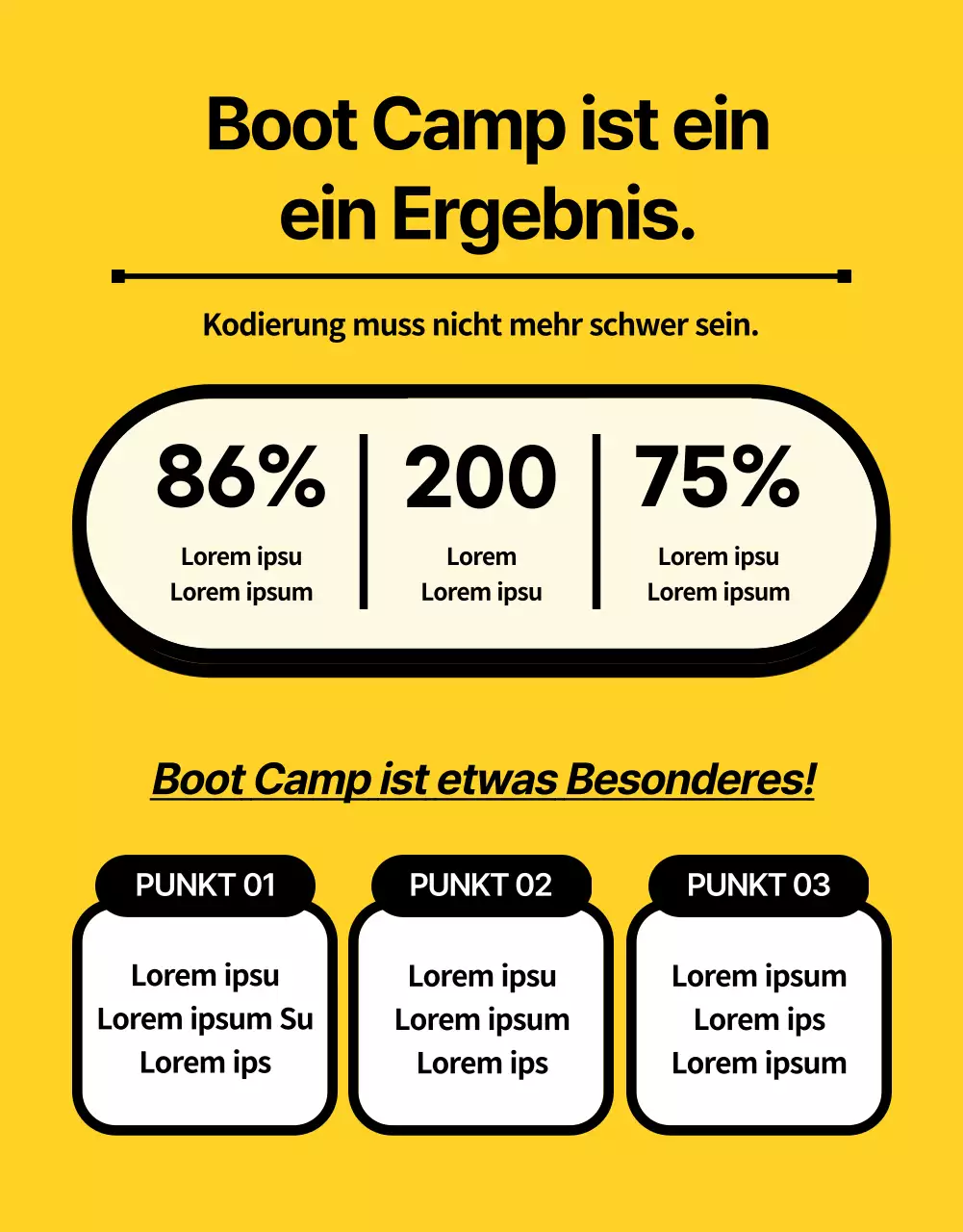 Niedlicher und lustiger Kodierunterricht in Schwarz und Gelb (mehr)