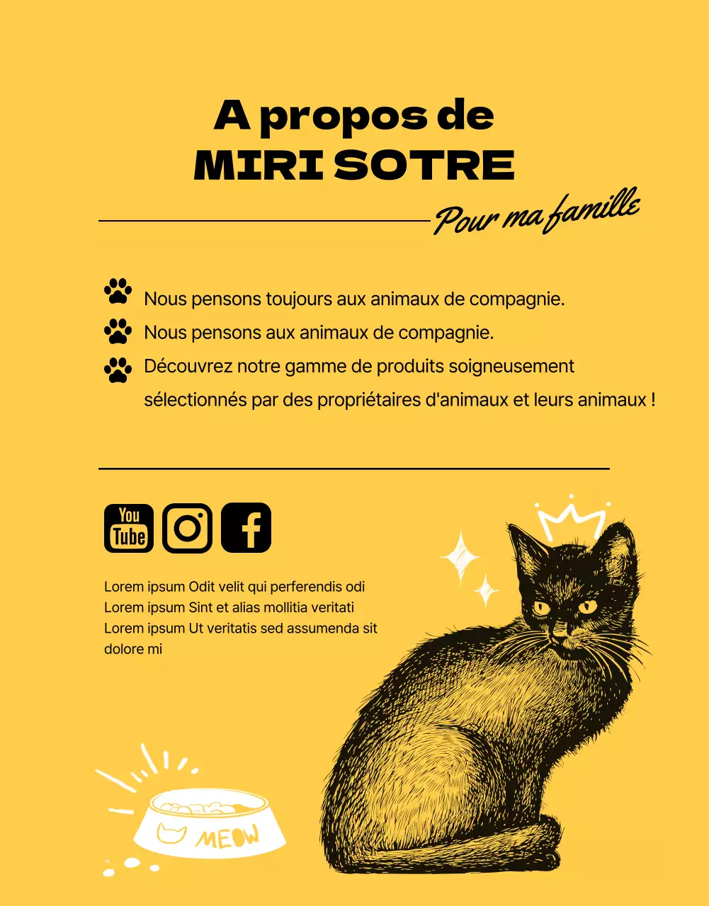 Événements Petmart jaunes et illustrés