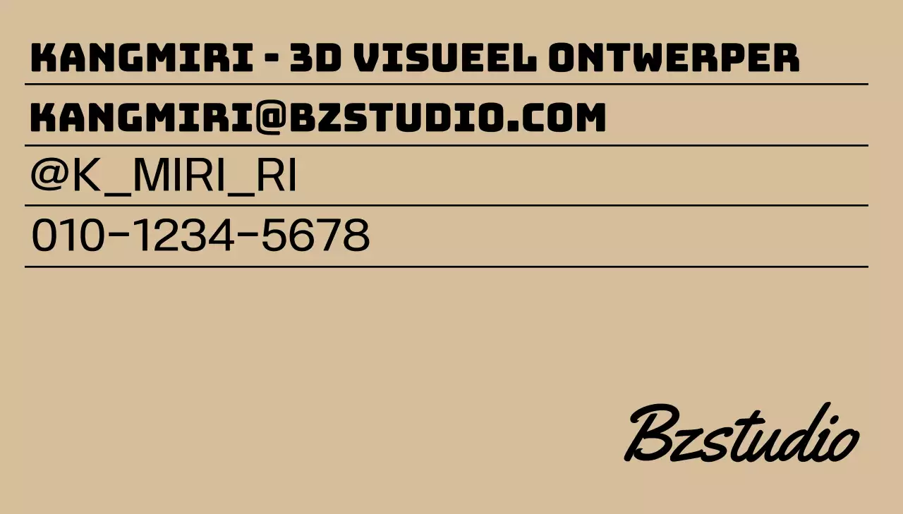 Strak ontwerp met tekst in rustige, stijlvolle kleuren