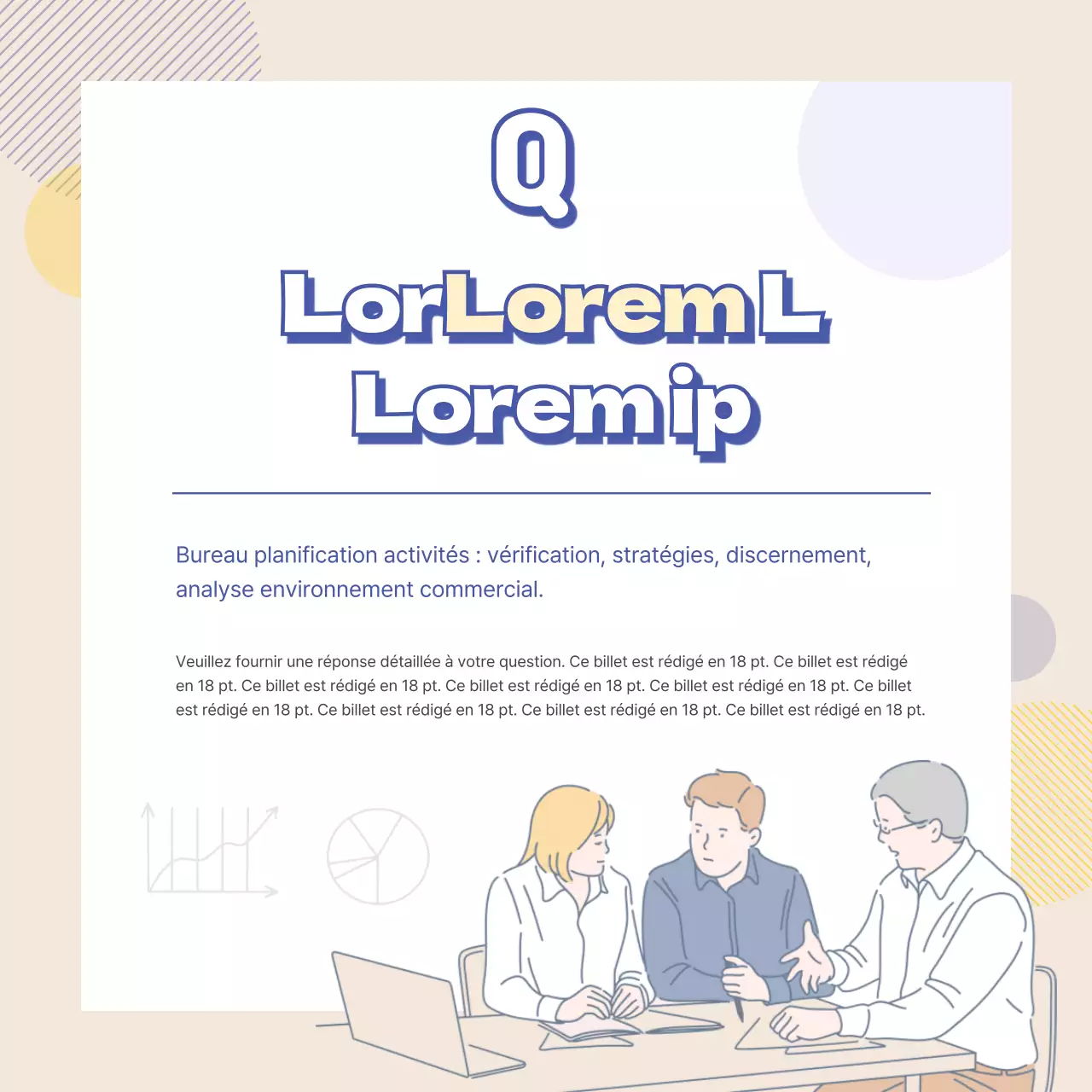 Recrutement moderne en bleu clair et jaune