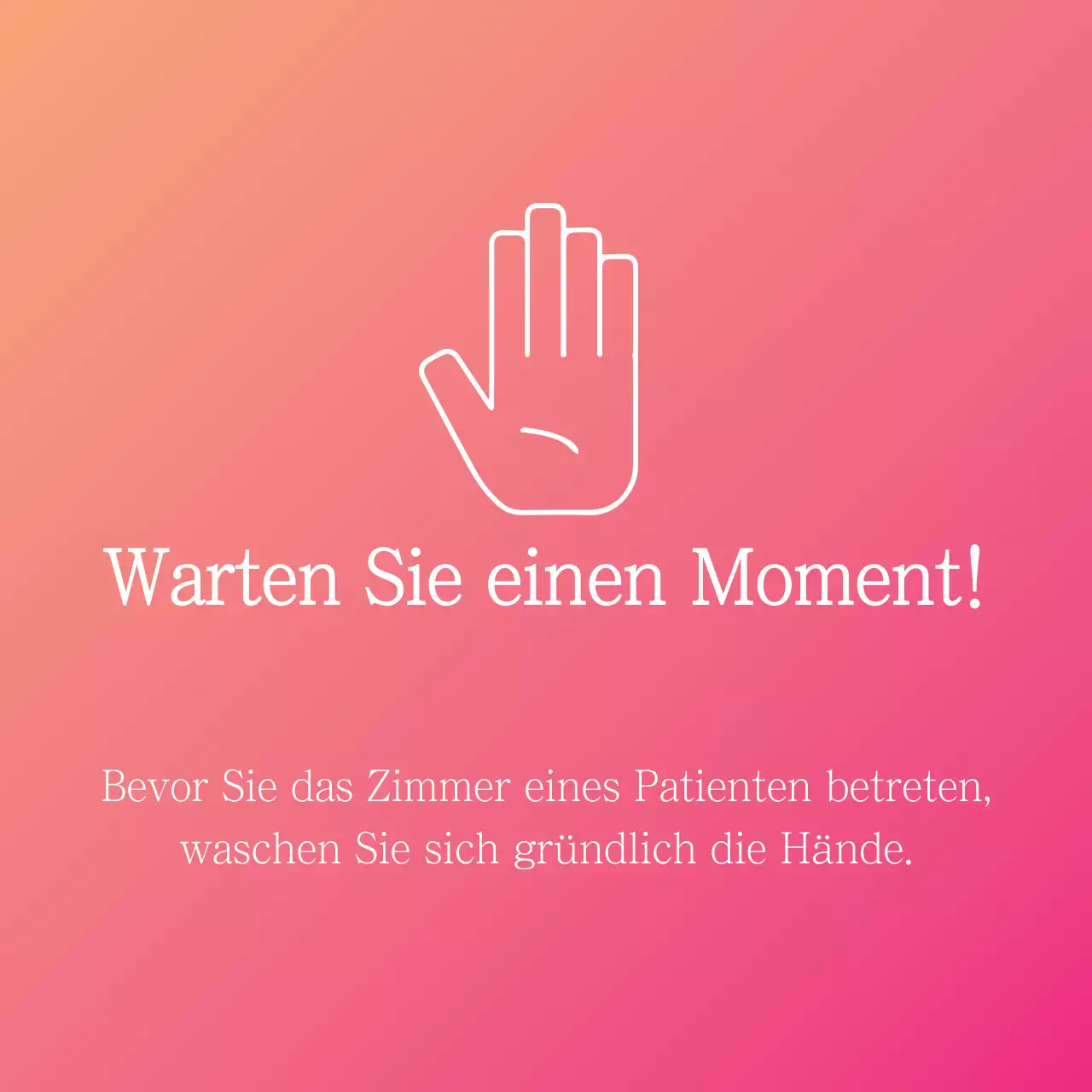 Warten Sie eine Minute