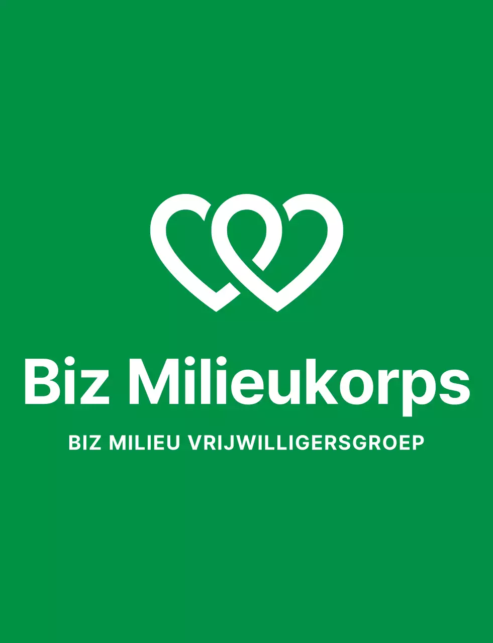 Een strak logo in lichtgroen en marineblauw voor een wereldwijde milieucampagneorganisatie.