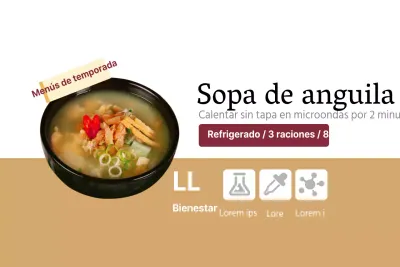 Sopa coreana de anguila