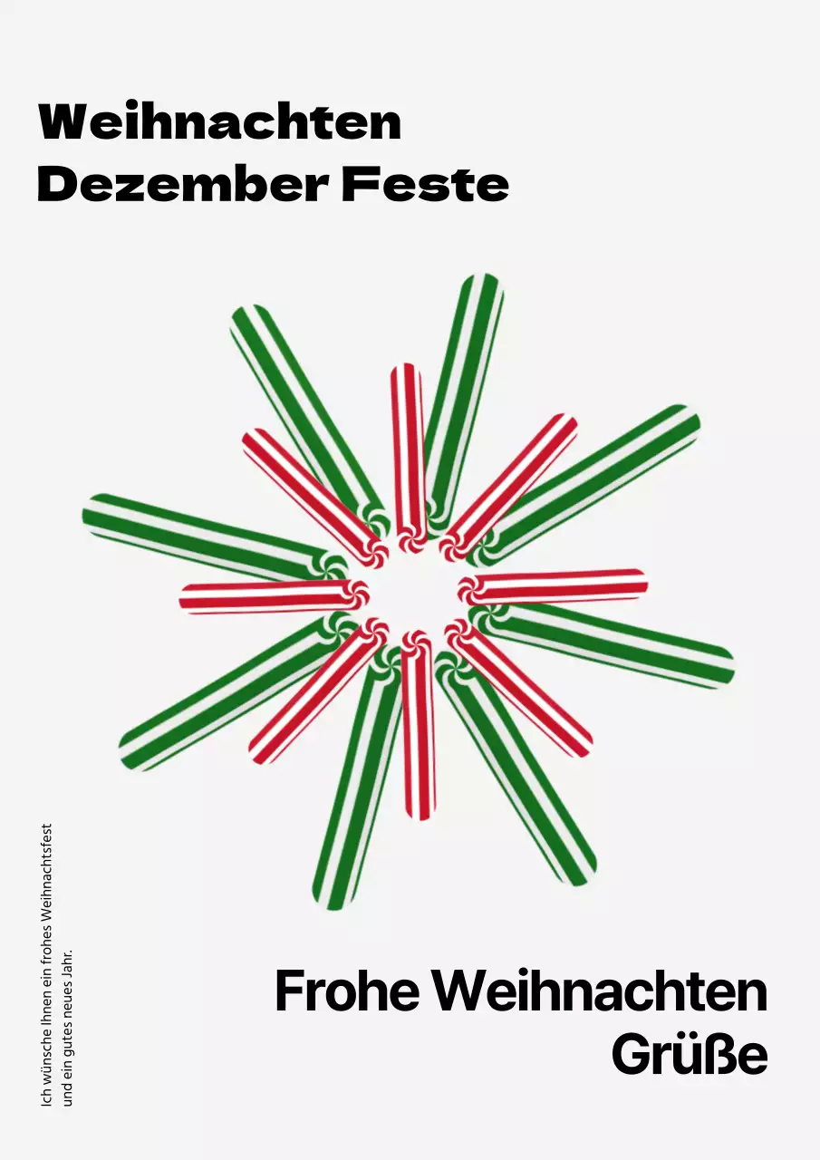 Rot und grün Ornament Bild Weihnachten festliche Poster