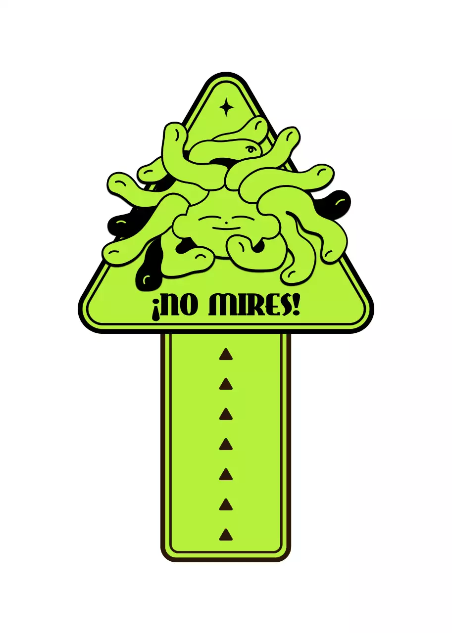 Un bonito y moderno logotipo ilustrado en chartreuse para artículos personales.