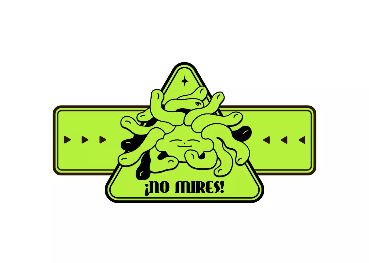 Un bonito y moderno logotipo ilustrado en chartreuse para artículos personales.