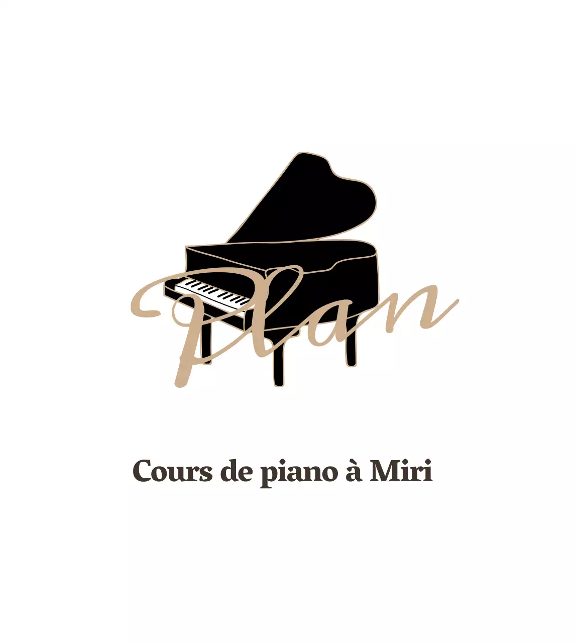 Cordiste avec piano noir