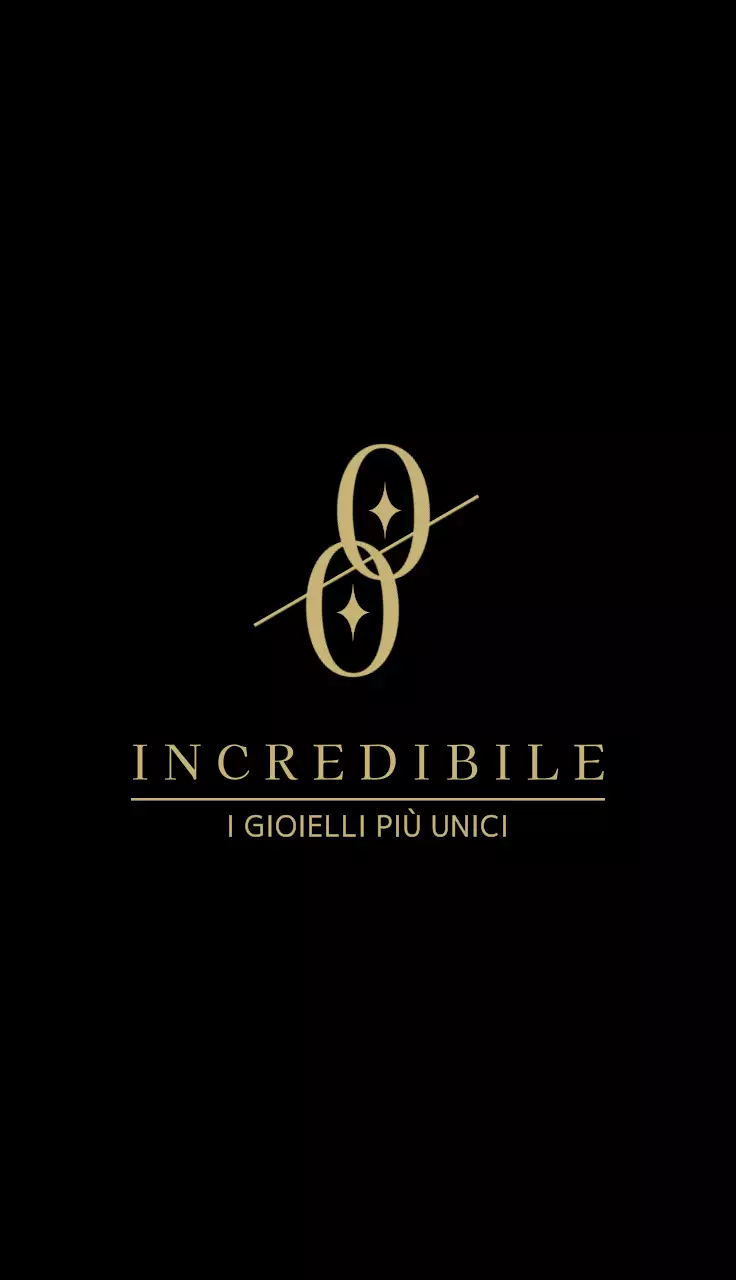 Gioielleria di alta gamma con un logo simbolico nero e oro