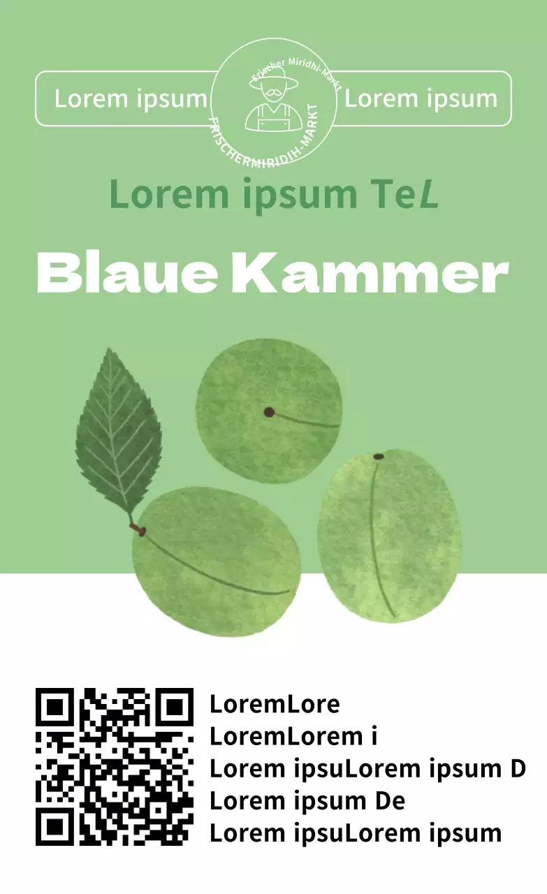 Sommerprodukt Pflaume Illustration einfache vertikale Aufkleber nach Farbe