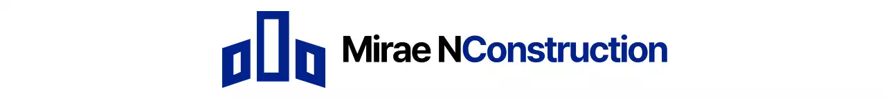 Symbole simple de construction logo style entreprise de construction en bleu marine et gris foncé