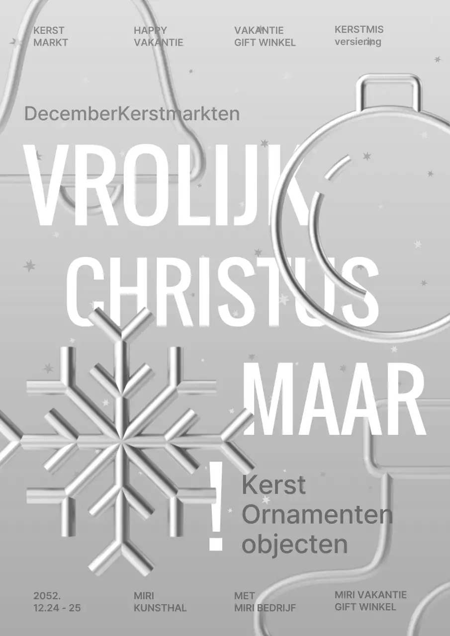 Kennismaking met de Zilver en Witte Kerstmarkt