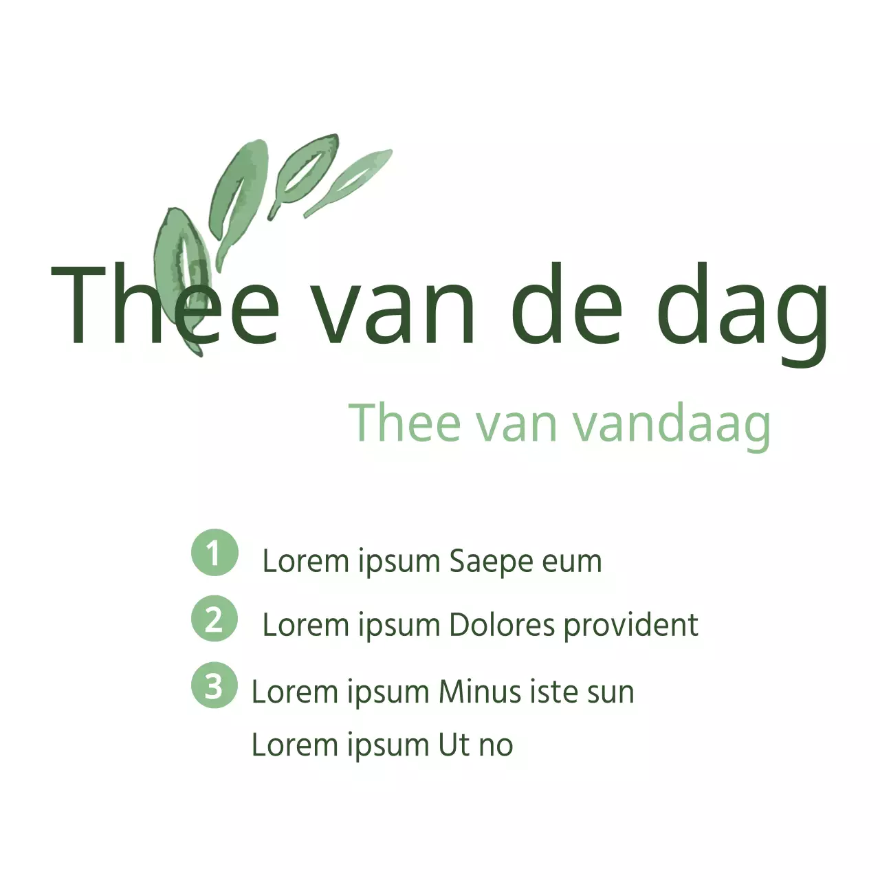 Thee van de dag