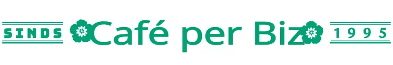 Stijlvol en eenvoudig café-logo in groen