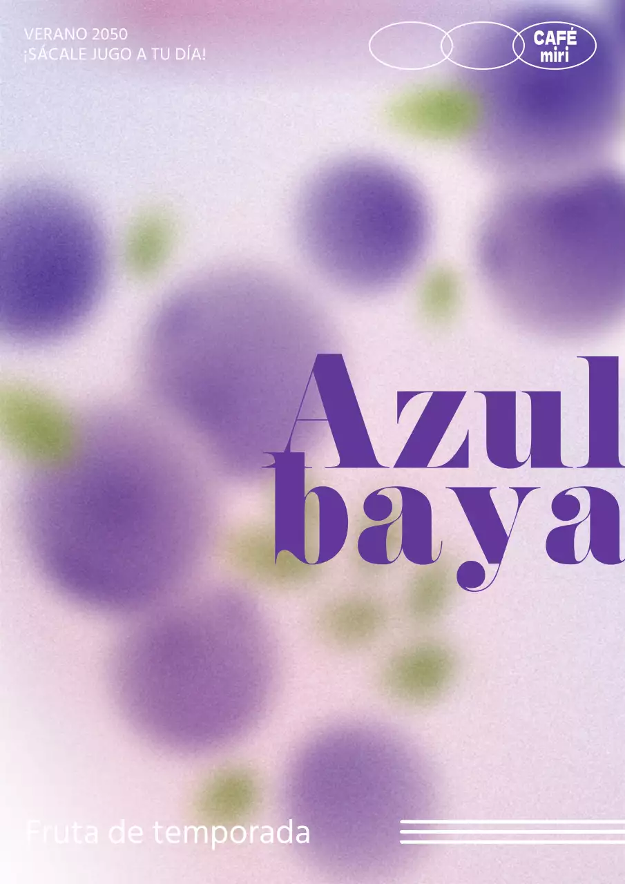 Fruto de glasmophyllum púrpura