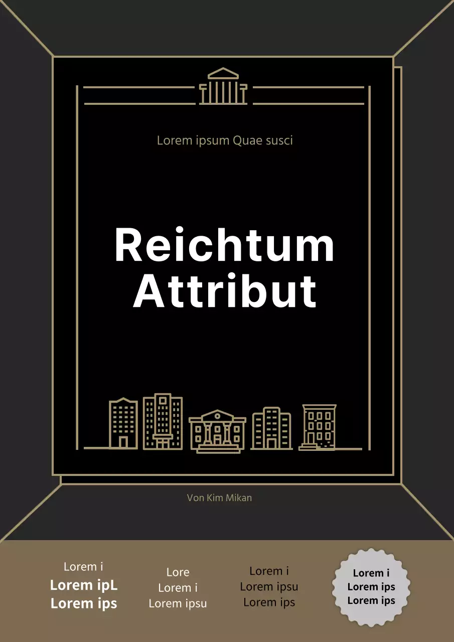 Schwarzes Gold PiktogrammDesign LuxusWirtschaftWirtschaftliches Management