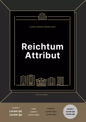 Schwarzes Gold PiktogrammDesign LuxusWirtschaftWirtschaftliches Management