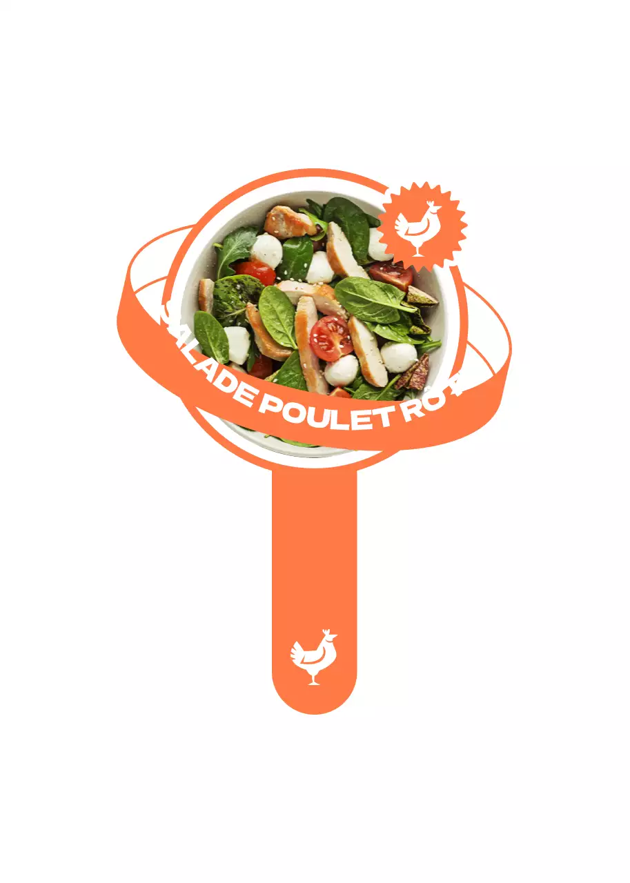 Fluorescente, la conception planétaire branchée guide du menu salade