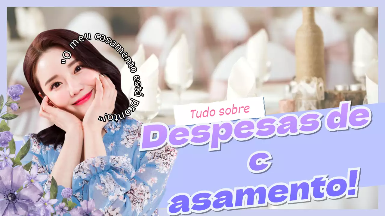 Um vlog de planeamento de casamento com um toque roxo