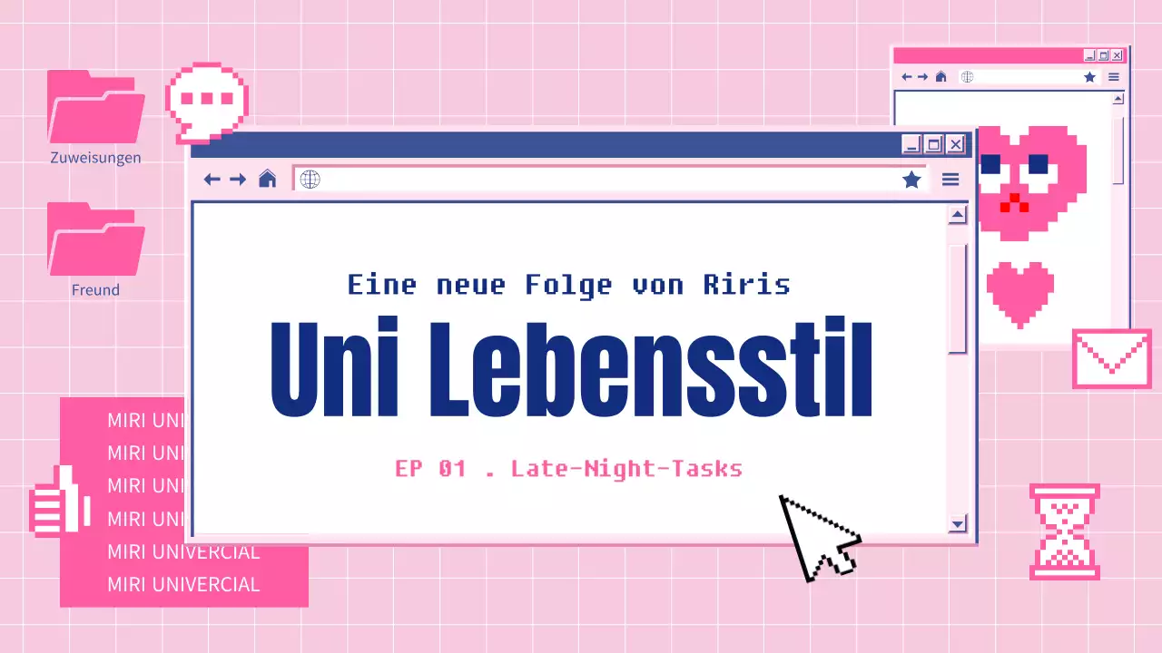 Rosa, digital, Vlog-Inhalte für Einsteiger