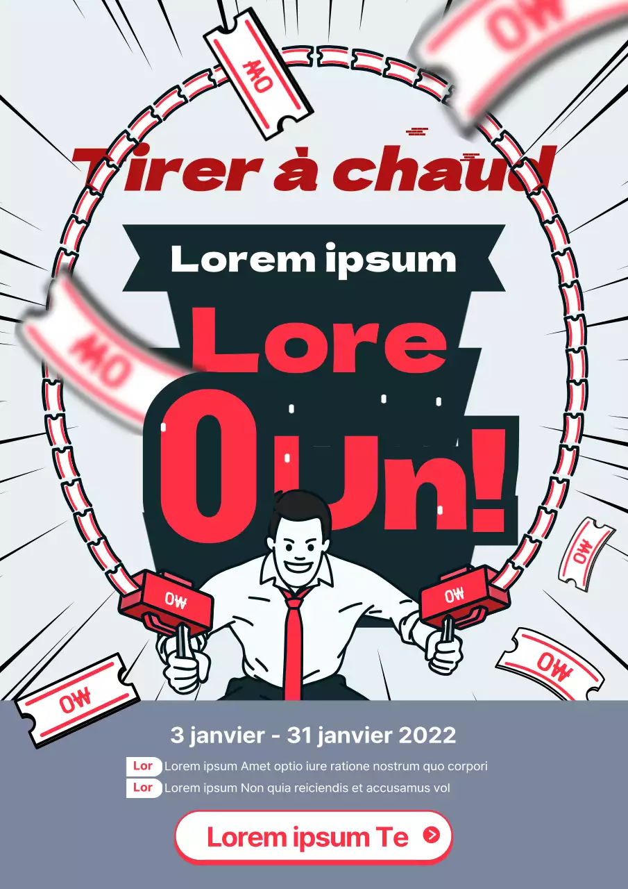 Thème d'événement rouge et gris