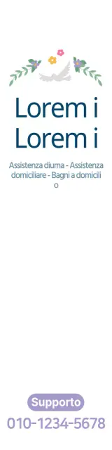 Un pezzo promozionale caldo e accogliente per un centro di riabilitazione con illustrazioni colorate.