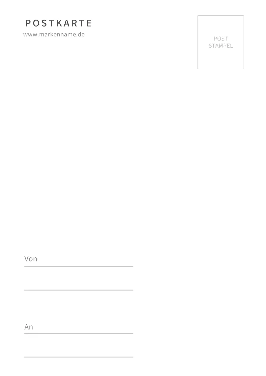 Einfache Postkarte Design Poster mit Landschaftsfotografie