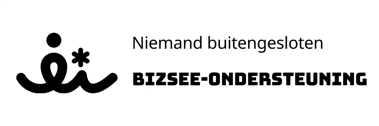 Promoot uw helpdesk in de publieke sector met een zwart, vereenvoudigd logo met menselijk symbool