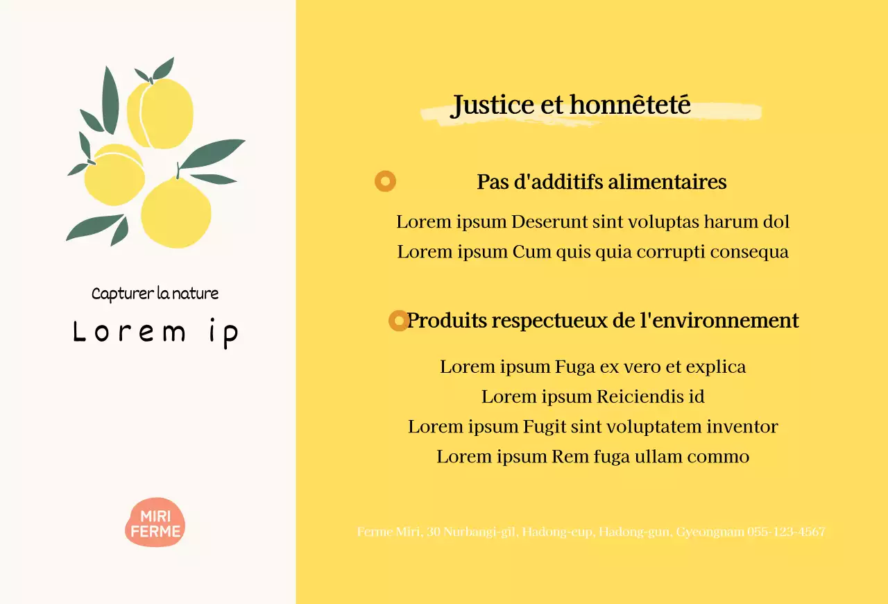 Carte postale illustrée à la citronnelle