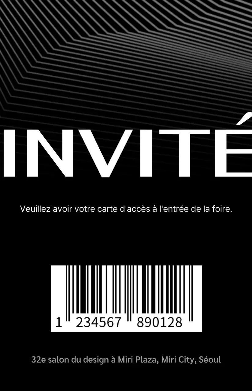 Organisateurs d'événements avec un design axé sur les lignes et les formes