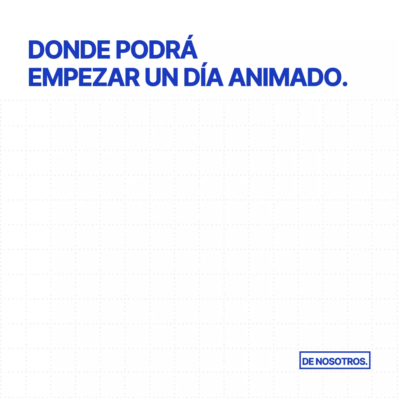 Estampado de puntos sencillo y limpio en blanco y azul marino para un concepto de mercancía de cafetería.