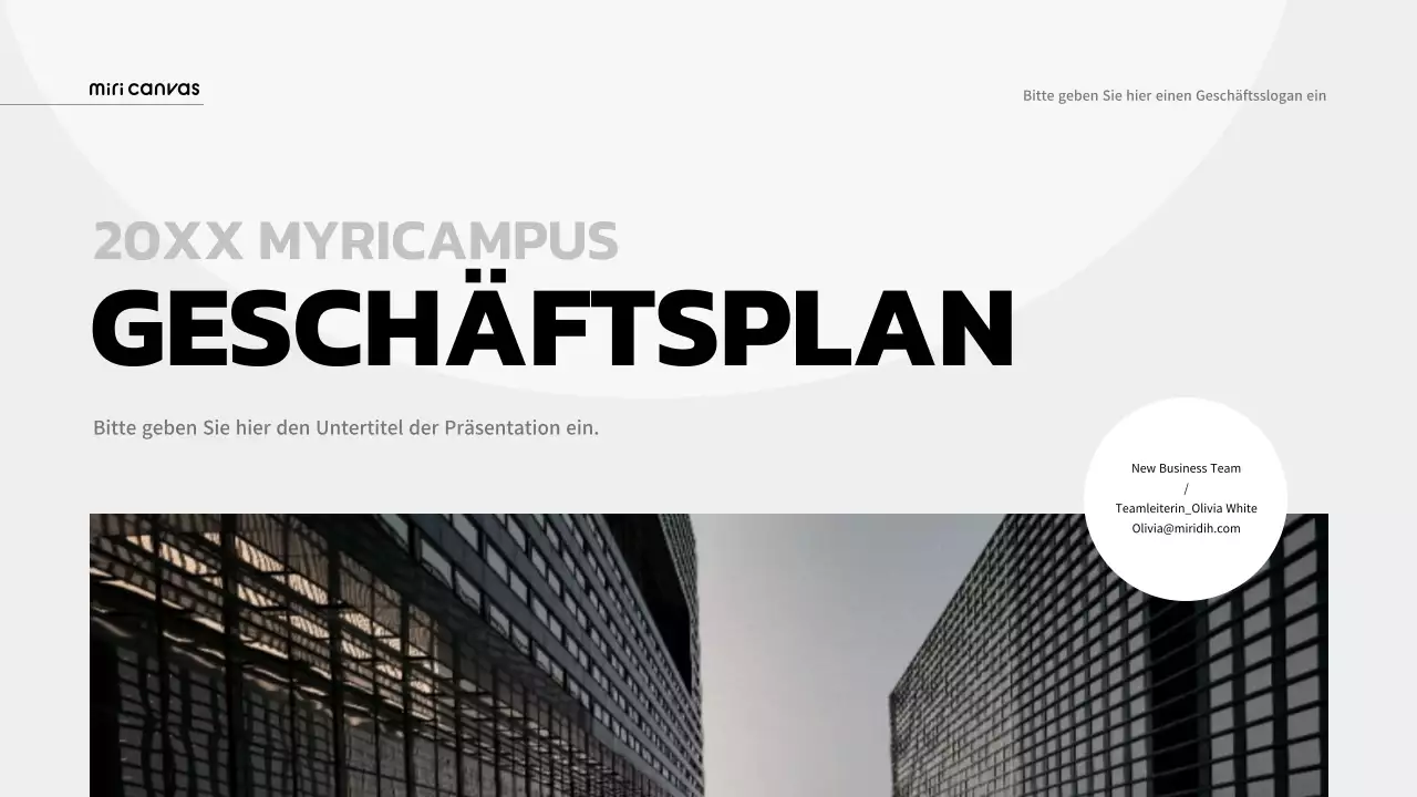 Businessplan für Unternehmen in Grautönen