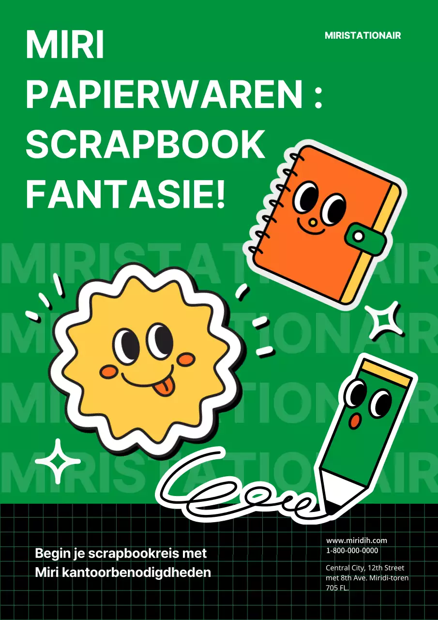 Promoot je merk met leuk groen briefpapier