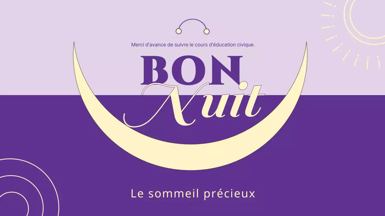 Conférence de Mauve sur les habitudes de sommeil simples