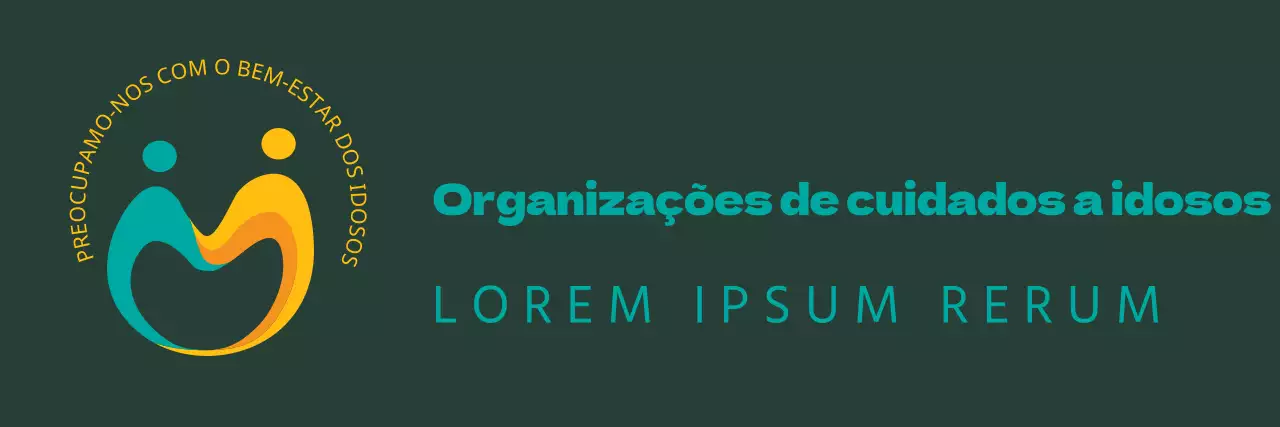 Conceber um avental de uma linha com o logótipo de uma organização de idosos ou de assistência a idosos