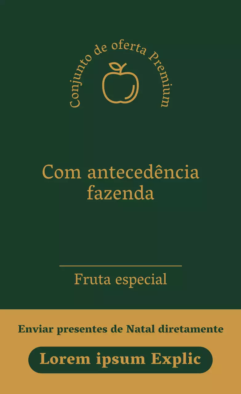 Autocolante vertical simples verde profundo