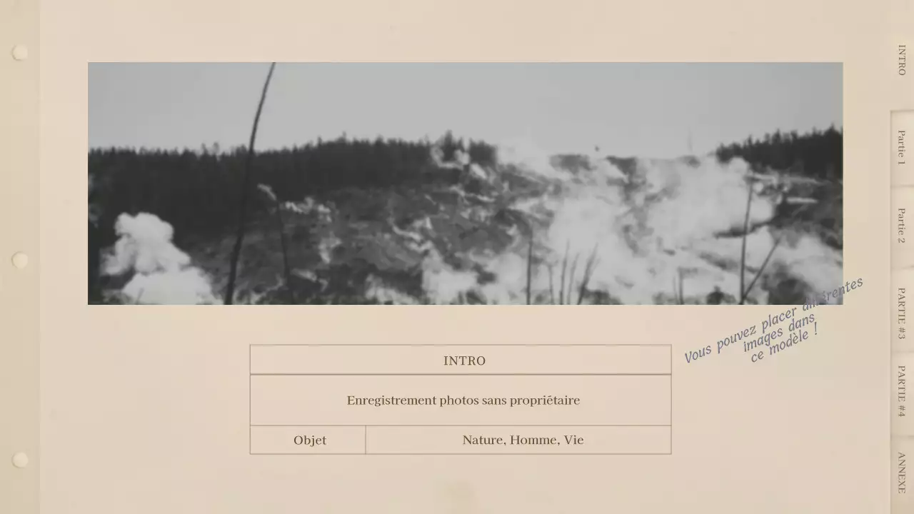 Un livre photo rétro beige, d'inspiration vintage.